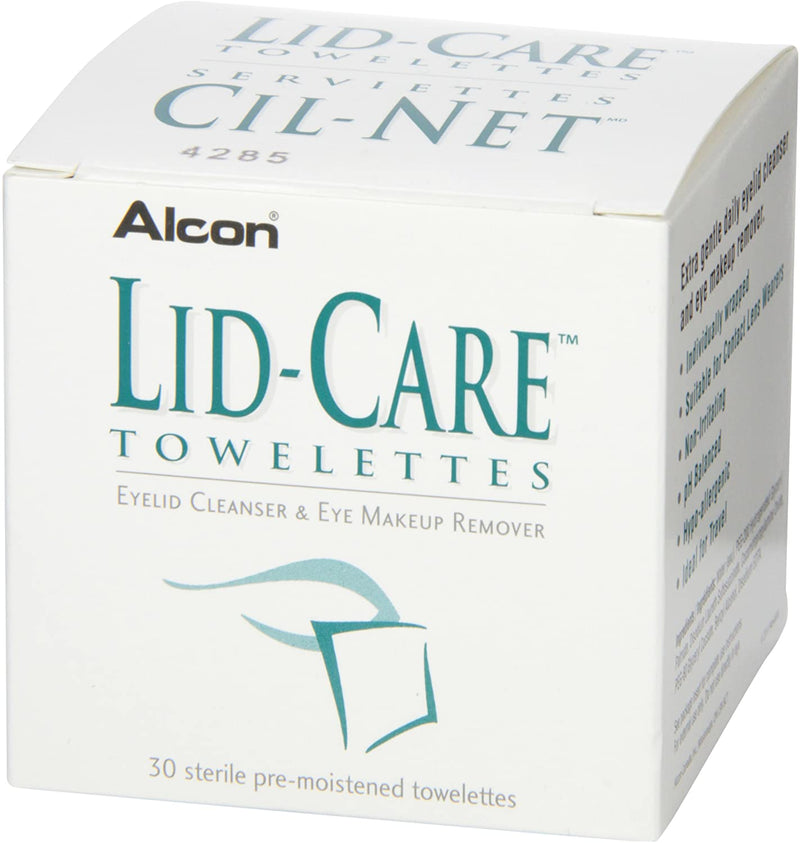 Alcon Lid-Care Towelettes Eyelid Cleanser & Makeup Remover - 30 Towelettes - Simpsons Pharmacy