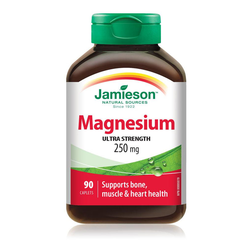 Jamieson Natural Sources Ultra Strength Magnesium 250mg - 90 Tablets - Simpsons Pharmacy