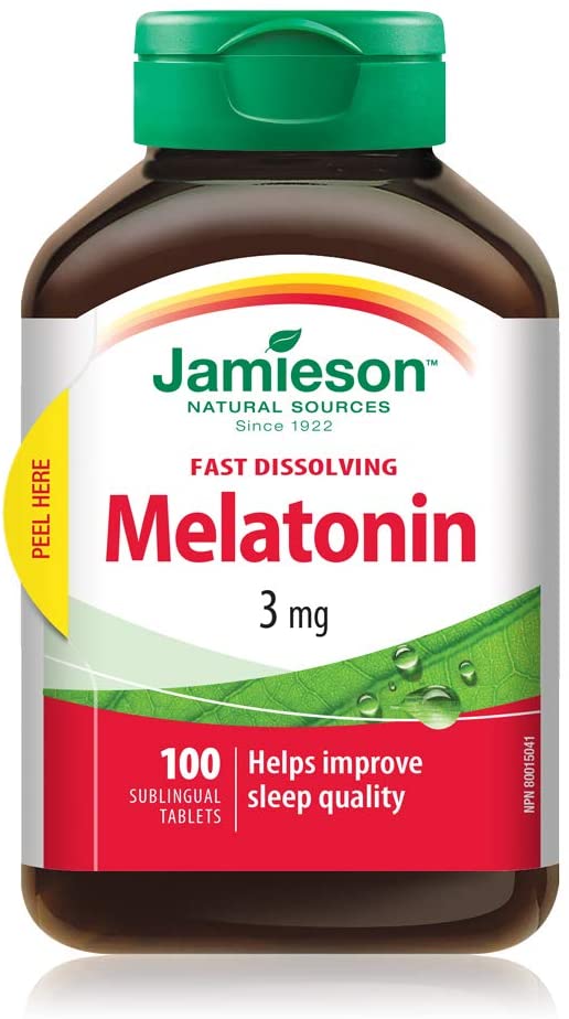 Jamieson Natural Sources Melatonin 3mg - 100 Sublingual Tablets - Simpsons Pharmacy
