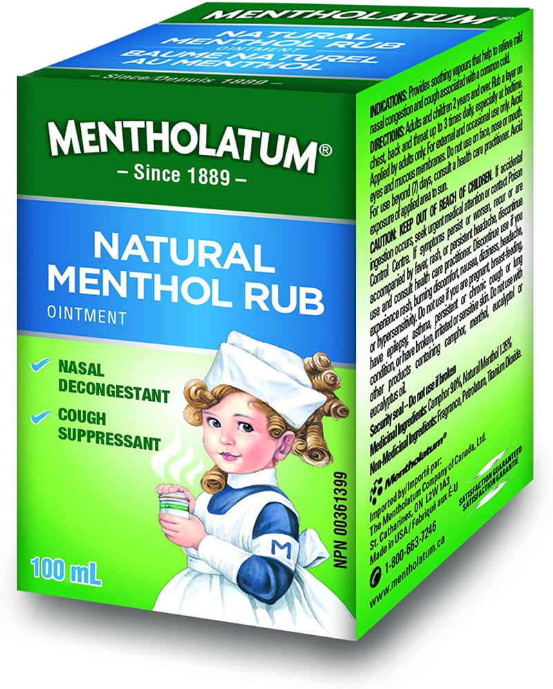 Mentholatum Natural Menthol Rub Ointment - 100mL - Simpsons Pharmacy