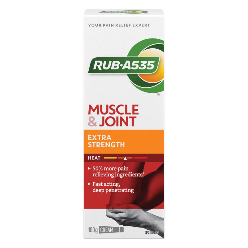 Rub A535 Extra Strength Muscle & Joint Pain Relief Heat Cream - 100g - Simpsons Pharmacy