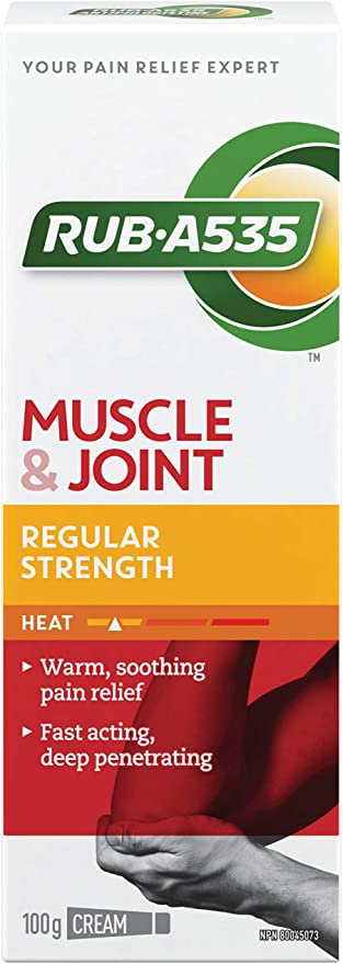 Rub A535 Regular Strength Muscle & Joint Pain Relief Heat Cream - 100g - Simpsons Pharmacy