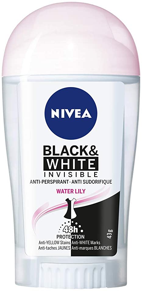 Nivea Black & White Antiperspirant Water Lily - 43g - Simpsons Pharmacy