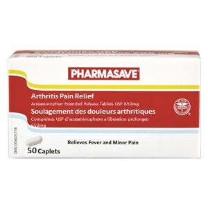 Pharmasave Arthritis Pain Relief - 50 Caplets - Simpsons Pharmacy