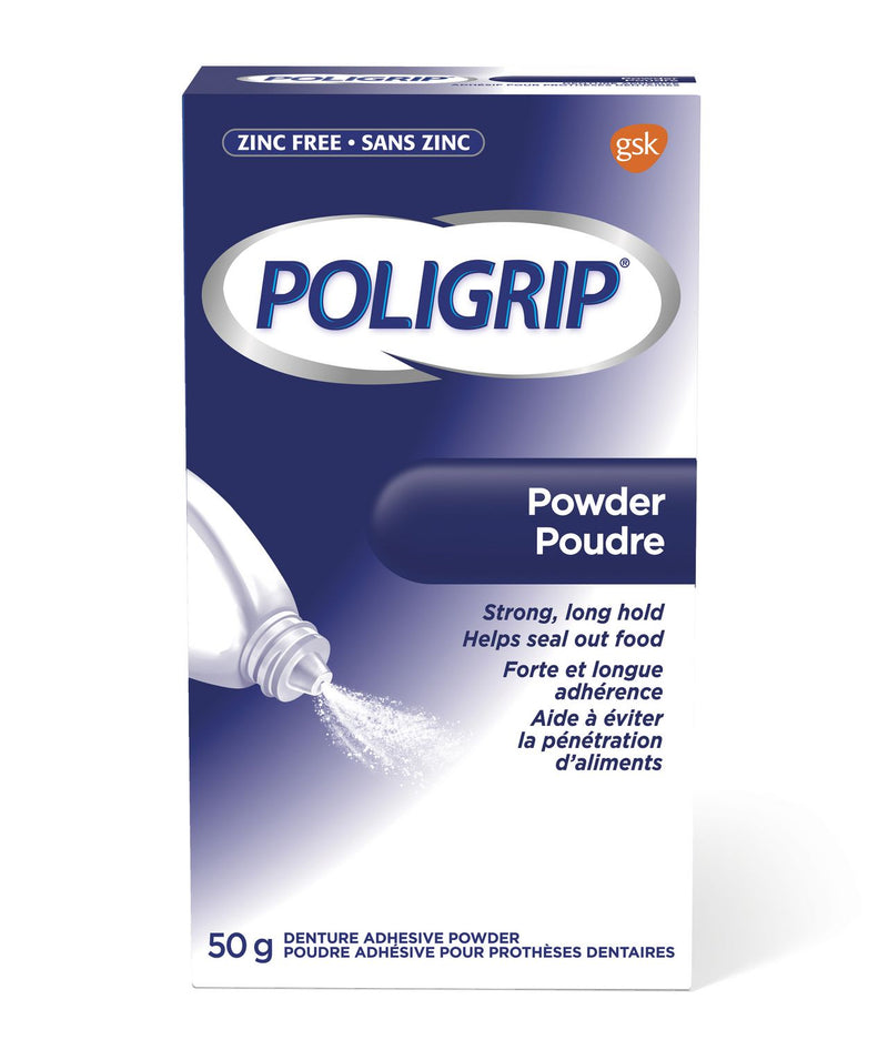 Poligrip Powder Denture Adhesive Powder 50g - Simpsons Pharmacy