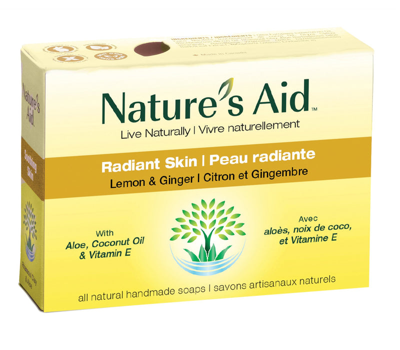 Nature's Aid Radiant Skin Bar Soap Lemon & Ginger - Simpsons Pharmacy