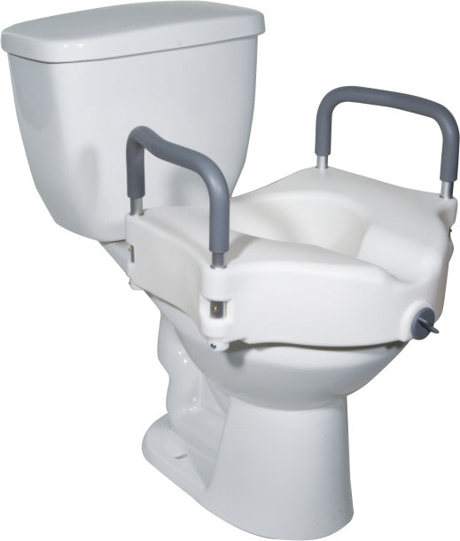 Raised Toilet Seat with Arms & Clamp - Simpsons Pharmacy