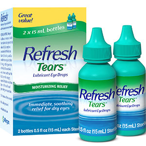 Refresh Artificial Tears Lubricant Eye Drops - 2 X 15mL - Simpsons Pharmacy