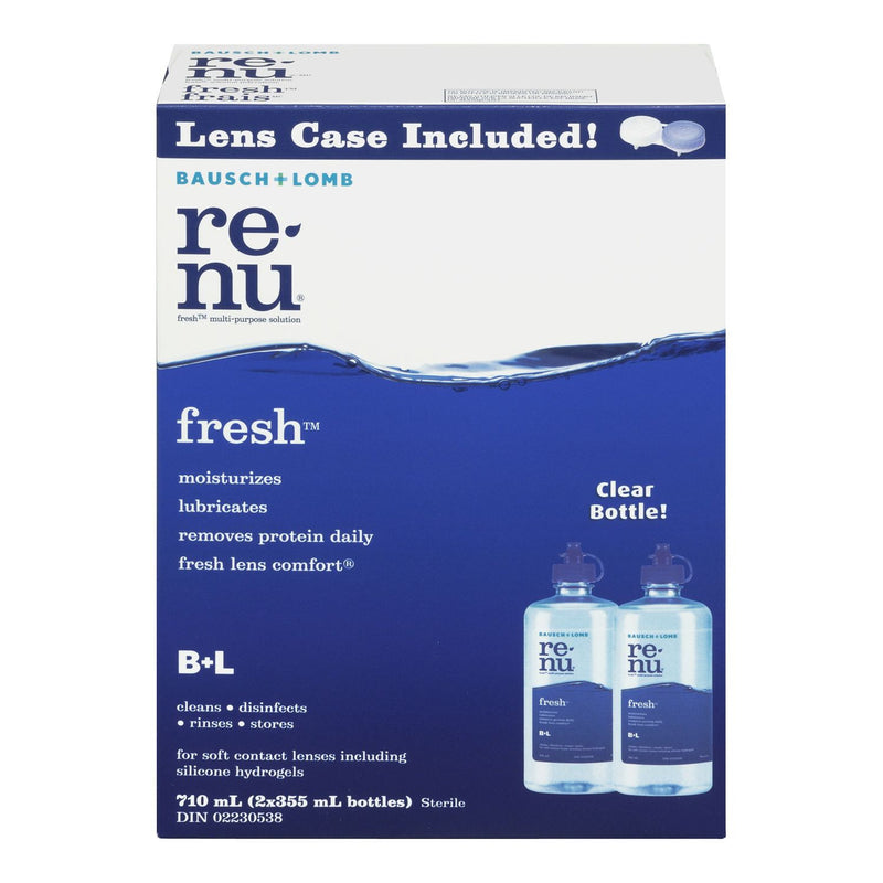 Bausch+Lomb Renu Fresh Multi Purpose Contact Lens Cleaning Solution - 2 X 355mL - Simpsons Pharmacy