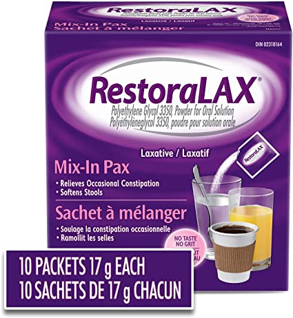 Restoralax Laxative Mix-In Powder - 10 Packets - Simpsons Pharmacy