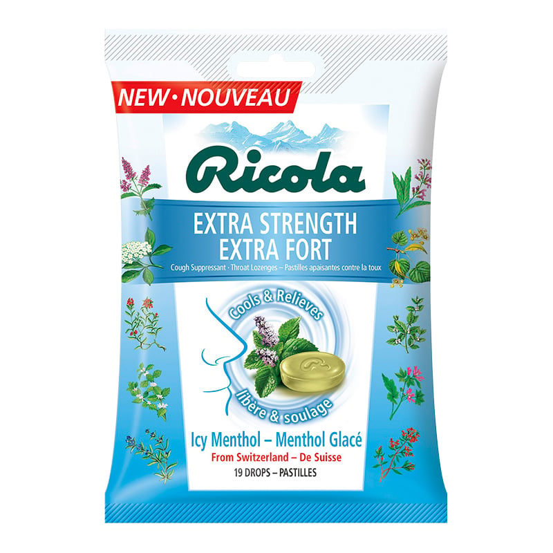Ricola Icy Menthol Extra Strength 19's - Simpsons Pharmacy