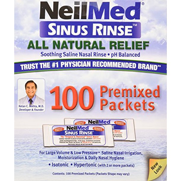 Neilmed Sinus Rinse Refills - 100 Premixed Packets - Simpsons Pharmacy