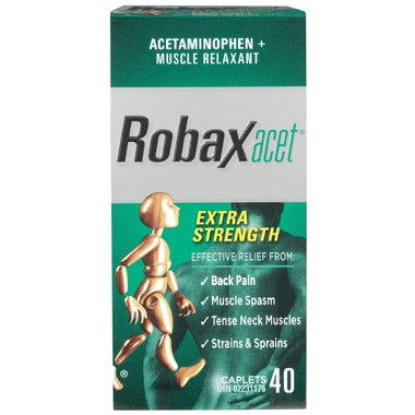 Robaxacet Extra Strength Back & Muscle Pain Relief - 40 Caplets - Simpsons Pharmacy