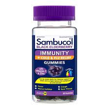 Sambucol Black Elderberry Immunity + Cold & Flu Relief Gummies 30 - Simpsons Pharmacy