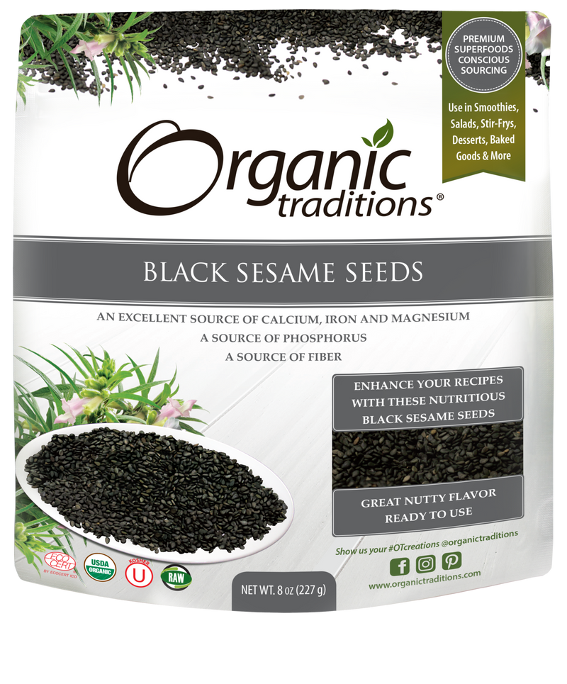 Organic Traditions Black Sesame Seeds 454gr - Simpsons Pharmacy