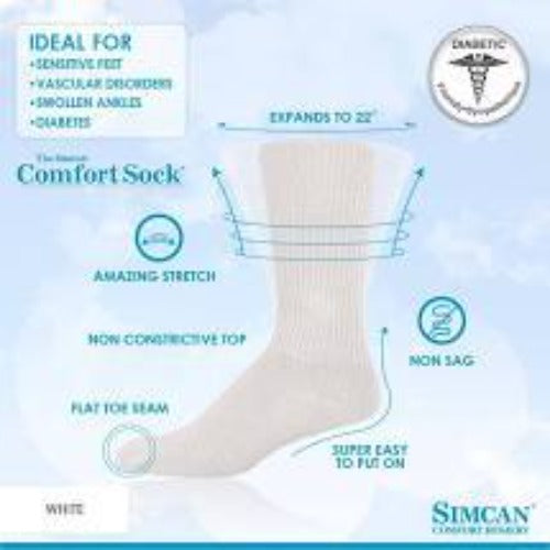 Simcan Diabetic Comfort Sock - Simpsons Pharmacy