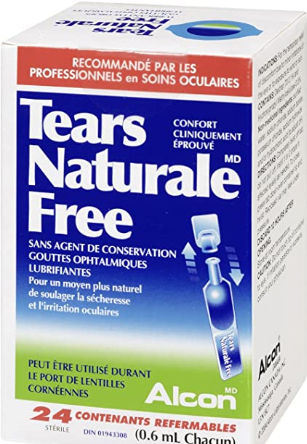 Tears Naturale Free Lubricant Eye Drops - 24 Indivudual packs - Simpsons Pharmacy