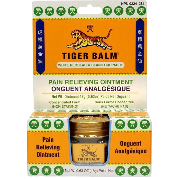 Tiger Balm White Regular Pain Relieving Ointment - 18g - Simpsons Pharmacy