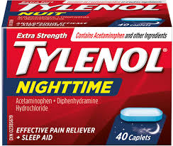 Tylenol Extra Strength Acetaminophen Nighttime Pain Reliever & Sleep Aid - 40 Caplets - Simpsons Pharmacy