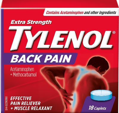 Tylenol Extra Strength Acetaminophen Back Pain Relief - 18 Caplets - Simpsons Pharmacy