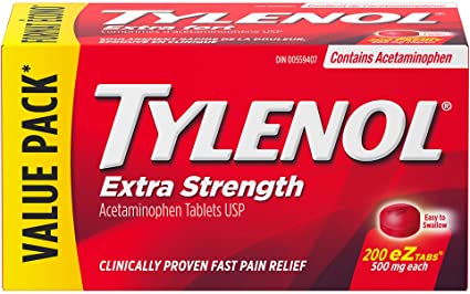 Tylenol Extra Strength - VALUE PACK 200 eZ Tabs - Simpsons Pharmacy
