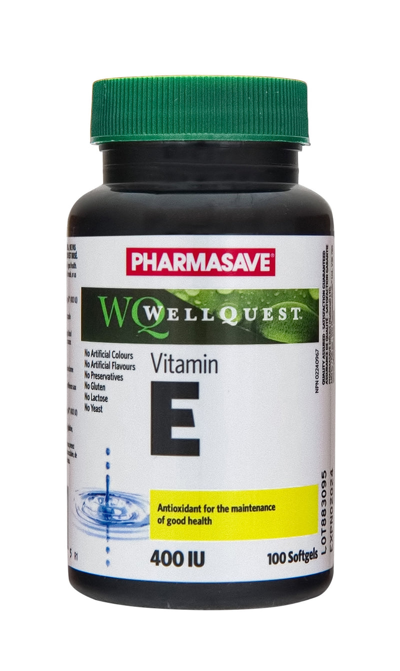 Pharmasave Vitamin E 400iu 100 softgels - Simpsons Pharmacy
